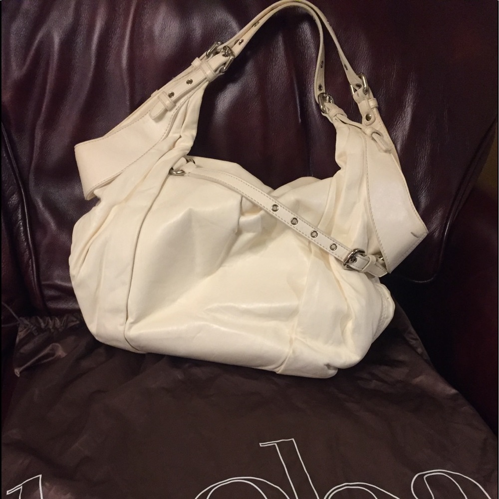 KOOBA TESS / Cream leather satchel